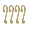 Haute Decor Stocking Scroll® Gold Foil Stocking Holders, 4ct.