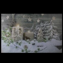 Northlight LED Lighted Country Rustic Winter Christmas Canvas Wall Art -Michaels Store D361842S 3