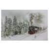 Northlight Winter Woods Train Fiber Optic & LED Lighted Canvas Wall Art