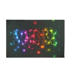 Northlight LED Lighted Multi-Colored "Merry Christmas" Canvas Wall Art