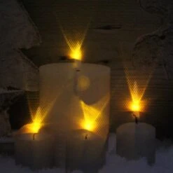 Northlight LED Lighted Flickering Candles And Winter Wooden Moose Canvas Wall Art -Michaels Store D361863S 2