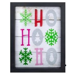 Northlight LED Lighted "HO HO HO" With Snowflakes Christmas Wall Art