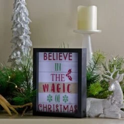 Northlight LED Lighted 'Believe In The Magic Of Christmas' Shadow Box Wall Art -Michaels Store D361883S 2