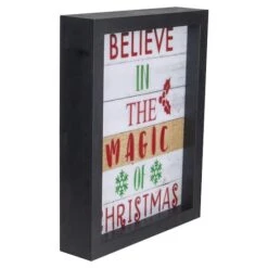 Northlight LED Lighted 'Believe In The Magic Of Christmas' Shadow Box Wall Art -Michaels Store D361883S 3