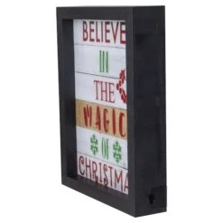 Northlight LED Lighted 'Believe In The Magic Of Christmas' Shadow Box Wall Art -Michaels Store D361883S 4