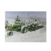 Northlight LED Lighted Merry Christmas Tractor Canvas Wall Art
