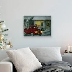 Northlight LED Fiber Optic Retro Red Truck Christmas Wall Art 19 Northlight LED Fiber Optic Retro Red Truck Christmas Wall Art -Michaels Store D361891S 12