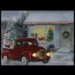Northlight LED Fiber Optic Retro Red Truck Christmas Wall Art 16 Northlight LED Fiber Optic Retro Red Truck Christmas Wall Art -Michaels Store D361891S 4