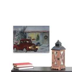 Northlight LED Fiber Optic Retro Red Truck Christmas Wall Art 17 Northlight LED Fiber Optic Retro Red Truck Christmas Wall Art -Michaels Store D361891S 5