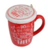 Northlight Red & White Soul Happy Mug & Ornament Gift Set