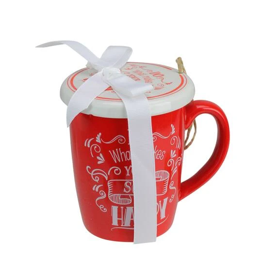 Northlight Red & White Soul Happy Mug & Ornament Gift Set 5 Northlight Red & White Soul Happy Mug & Ornament Gift Set - Image 5