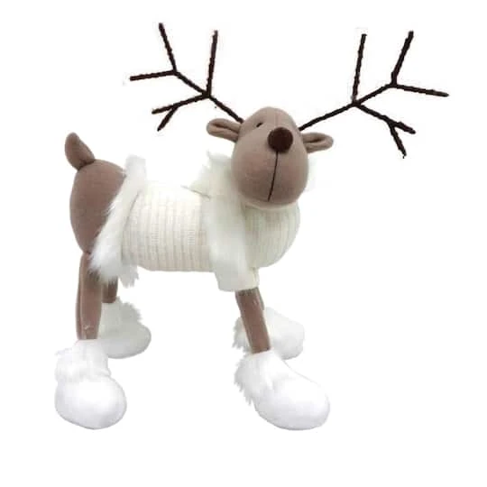 Santa's Workshop 9" Reindeer With White Sweater 1 Santa's Workshop 9" Reindeer With White Sweater