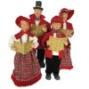 Santa's Workshop Red Plaid Carolers Set