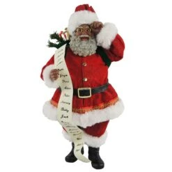 Santa's Workshop 10" Traditional Santa With List Figurine