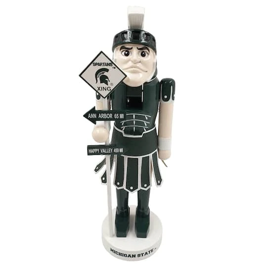 Santa's Workshop 12" Rivalry Nutcracker Michigan State University 3 Santa's Workshop 12" Rivalry Nutcracker Michigan State University - Image 3