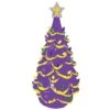 Santa's Workshop 14" LED Ceramic Mardi Gras Tree