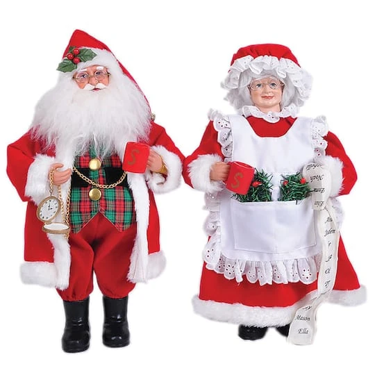 Santa's Workshop 15"Mr. & Mrs. Claus Set 2 Santa's Workshop 15"Mr. & Mrs. Claus Set - Image 2