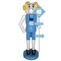 Santa's Workshop 12" University Of North Carolina Rivalry Nutcracker