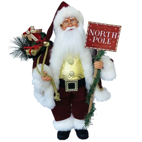 Santa's Workshop 15" North Pole Claus With Gifts 1 Santa's Workshop 15" North Pole Claus With Gifts