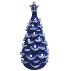Santa's Workshop 14" NCAA College Team Ceramic LED Christmas Tree Duke University -Michaels Store D362544S 1 1
