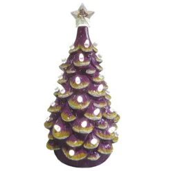 Santa's Workshop 14" NCAA College Team Ceramic LED Christmas Tree East Carolina University