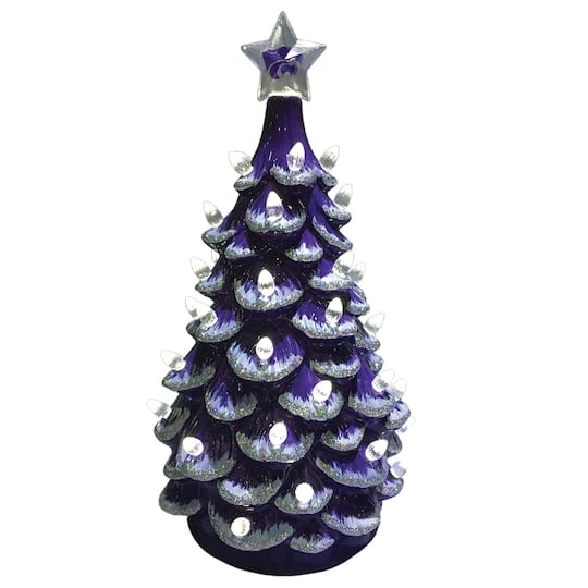 Santa's Workshop 14" NCAA College Team Ceramic LED Christmas Tree Kansas State University 1 Santa's Workshop 14" NCAA College Team Ceramic LED Christmas Tree Kansas State University