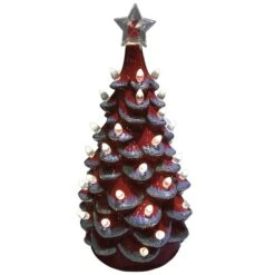Santa's Workshop 14" NCAA College Team Ceramic LED Christmas Tree Washington State University