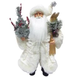 Santa's Workshop 15" White Winter Coat Claus
