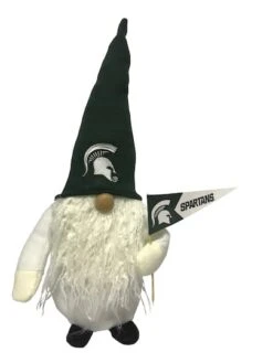 Santa's Workshop 12" College Football Gnome Michigan State Spartans
