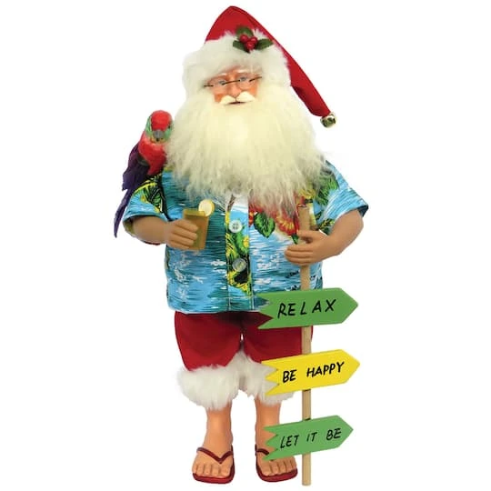 Santa's Workshop 15.5" Beach Santa Claus Figure 1 Santa's Workshop 15.5" Beach Santa Claus Figure