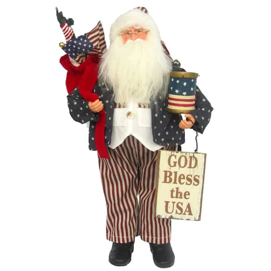 Santa's Workshop 18" God Bless The U.S.A. Santa Claus Figure 1 Santa's Workshop 18" God Bless The U.S.A. Santa Claus Figure