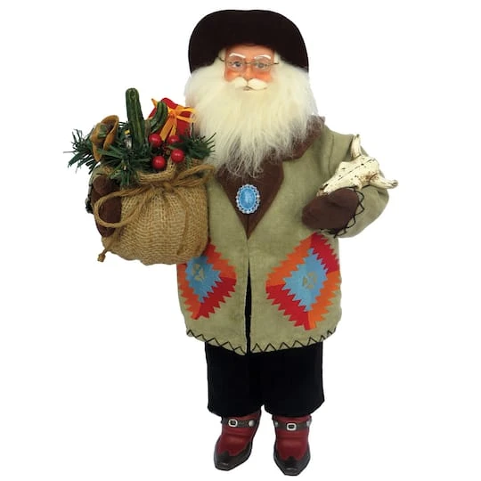 Santa's Workshop 18" Southwestern Santa Figure 2 Santa's Workshop 18" Southwestern Santa Figure - Image 2