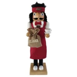 Santa's Workshop 14" Barista Nutcracker