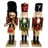 Santa's Workshop 14" Natural Wood Nutcracker Set, 3ct.