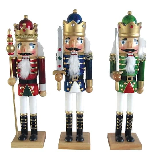 Santa's Workshop 14" Royal King Nutcracker Set, 3ct. 1 Santa's Workshop 14" Royal King Nutcracker Set, 3ct.