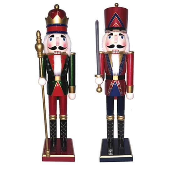 Santa's Workshop 24" King & Guard Nutcracker Set 1 Santa's Workshop 24" King & Guard Nutcracker Set
