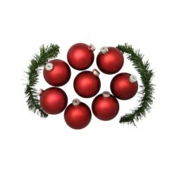 Whitehurst 8ct. 3.25" Matte Glass Ball Ornaments Red Matte 7 Whitehurst 8ct. 3.25" Matte Glass Ball Ornaments Red Matte -Michaels Store D384941S 13