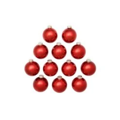 Whitehurst 12ct. 2.75" Shiny Glass Ball Ornaments Red Shiny -Michaels Store D384946S 12