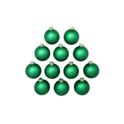 Whitehurst 12ct. 2.75" Matte Glass Ball Ornaments Green Matte -Michaels Store D384952S 12