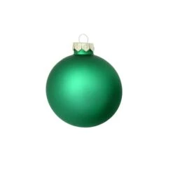 Whitehurst 8ct. 3.25" Matte Glass Ball Ornaments Green Matte