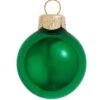 Whitehurst 40ct. 1.5" Shiny Glass Christmas Ornaments Green