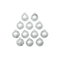 Whitehurst 12ct. 2.75" Shiny Glass Ball Ornaments Silver Shiny -Michaels Store D384976S 12