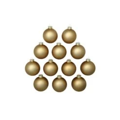 Whitehurst 12ct. 2.75" Matte Glass Ball Ornaments Gold Matte -Michaels Store D384982S 12