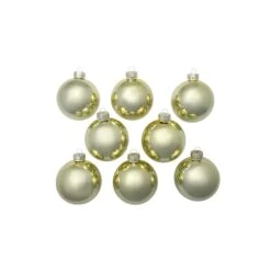 Whitehurst 8ct. 3.25" Shiny Glass Ball Ornaments Gold Shiny -Michaels Store D384990S 12