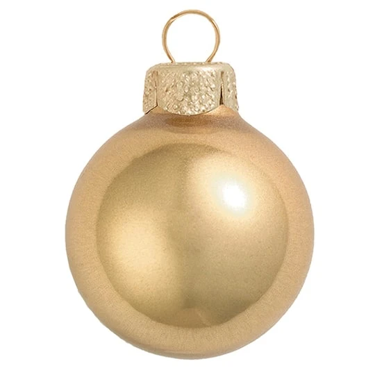 Whitehurst 28ct. 2" Gold Metallic Glass Ball Ornaments 2 Whitehurst 28ct. 2" Gold Metallic Glass Ball Ornaments - Image 2