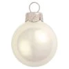 Whitehurst 28ct. 2" Pearl Glass Ball Ornaments White Polar
