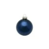 Whitehurst 8ct. 3.25" Shiny Glass Ball Ornaments Midnight Blue Shiny