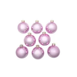 Whitehurst 8ct. 3.25" Shiny Glass Ball Ornaments Baby Pink Shiny 6 Whitehurst 8ct. 3.25" Shiny Glass Ball Ornaments Baby Pink Shiny -Michaels Store D385023S 12