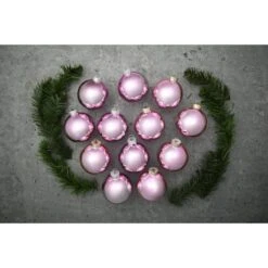 Whitehurst 12ct. 2.75" Shiny Glass Ball Ornaments Baby Pink Shiny -Michaels Store D385024S 13