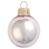 2ct. 6" Shiny Glass Ball Ornaments Baby Pink Shiny